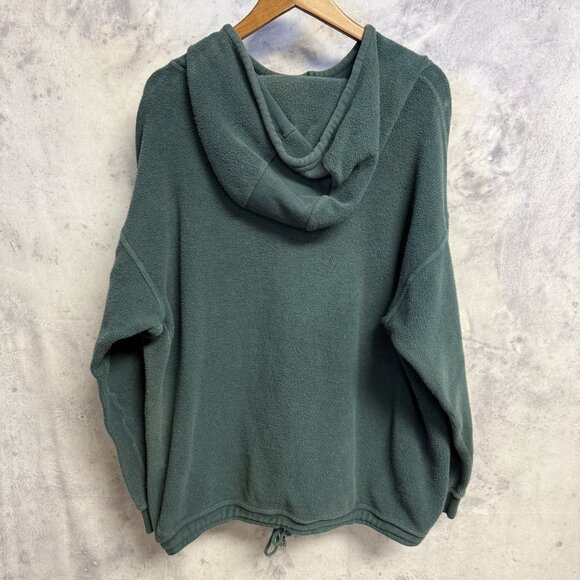 Bum Equipment Fleece Hoodie Sweatshirt Mens XL 26x28 Green Terry Cloth - Picture 2 of 13
